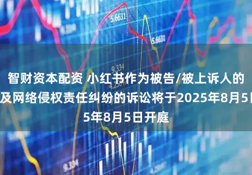 智财资本配资 小红书作为被告/被上诉人的1起涉及网络侵权责任纠纷的诉讼将于2025年8月5日开庭